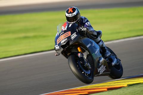 Lorenzo takes charge on first day of Valencia test