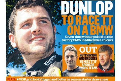 Dunlop to race for BMW at 2014 TT