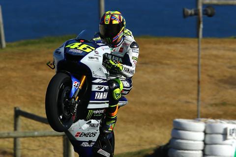 Valentino Rossi happy with new tyre endurance