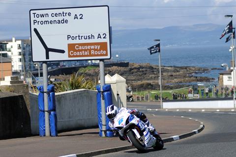 NW200 Supersport: Dunlop on top as Hutchy crashes out