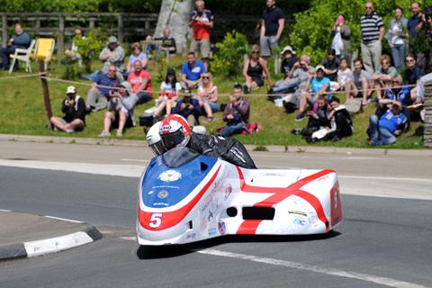 TT 2014: Harrison and Aylott take victory in drama-filled Sidecar TT