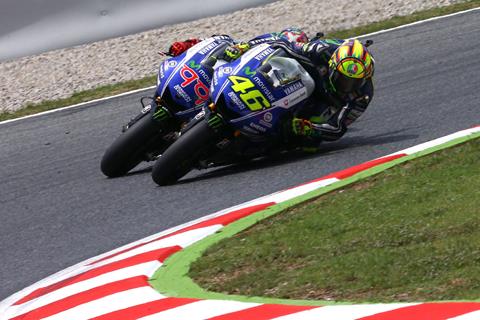 Rossi and Lorenzo test 2015 Yamaha motor