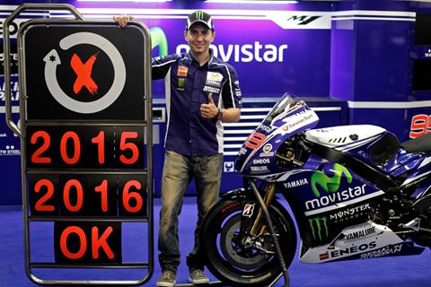 Lorenzo pens new two-year Yamaha deal