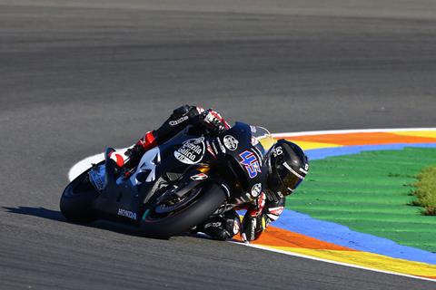 Scott Redding evaluates Honda RC213V in Valencia test