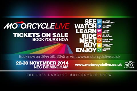 Motorcycle Live 2014 is go!