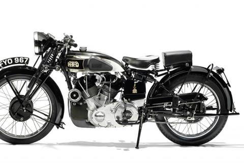 Vincent HRD saved from scrap up for auction