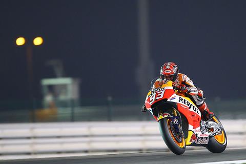 Qatar MotoGP: Marquez breaks lap record as Cal goes second