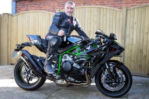 Paul Hollywood takes delivery of Kawasaki H2