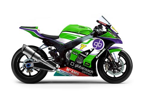 Johnson unveils GBmoto Kawasaki TT bike