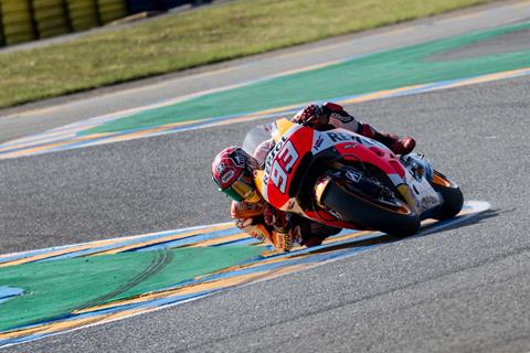 Marquez quickest in MotoGP warmup