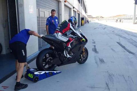 Parkes on Michelin duty for Yamaha at Aragon