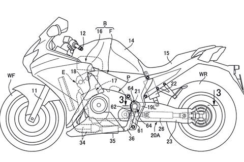 Honda’s exhaustive new swingarm spied