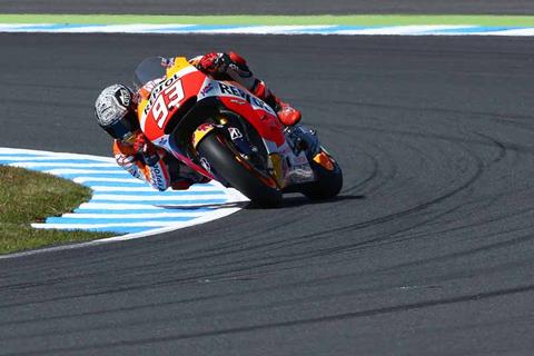 Hand injury not holding Marquez back