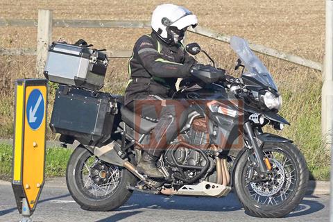 New Triumph Tiger Explorer 1200s caught