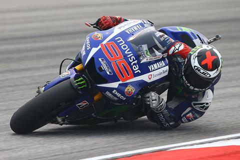 Confident Lorenzo sets the pace