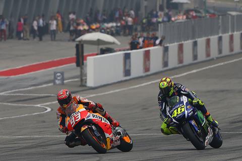 Twitter reacts to Rossi Marquez crash