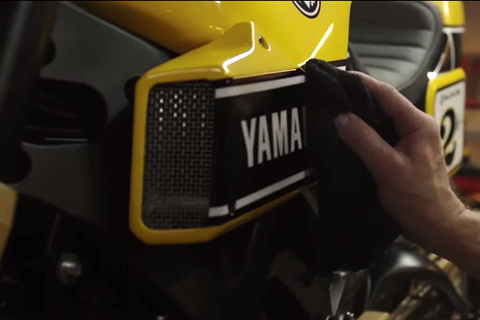 Yamaha tease MT-09 flat-tracker