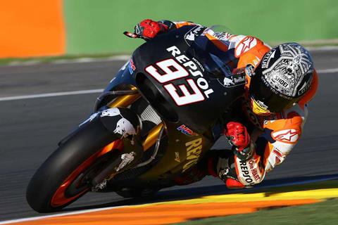 Marquez tops opening day of Valencia test