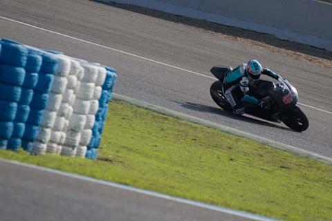 Kent thrilled with pace in opening Moto2 test