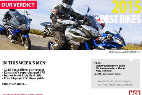 New MCN November 25: 2015 best bikes test