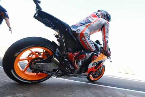 Marquez sets the pace on busy opening day at Jerez