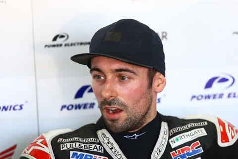 Laverty fractures arm in testing crash