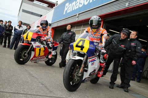 Pedrosa and Marquez take to track on 500GP machines