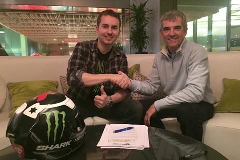 Lorenzo confirms Shark switch after HJC helmet problems