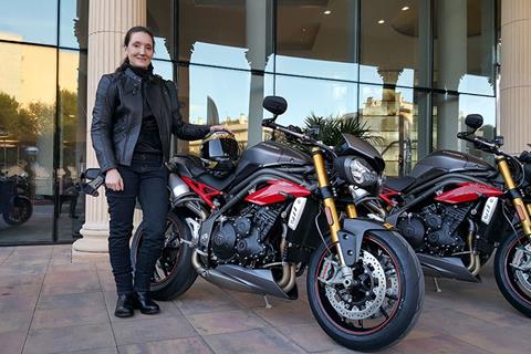 Triumph Speed Triple R first ride incoming