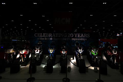 Superbike Saturday at the Carole Nash MCN London Motorcycle Show