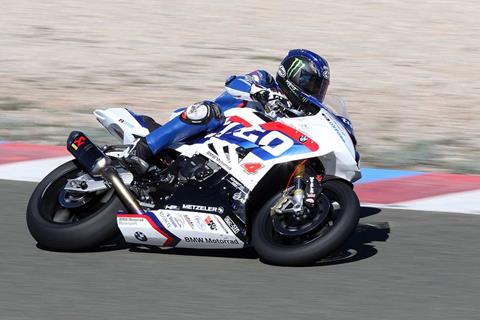 Ian Hutchinson completes first test on Tyco BMW