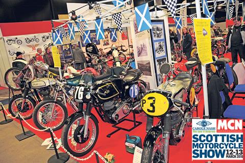 Classic Bikes take centre stage at the Scottish show