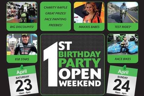 Celebrate Chris Walker Kawasaki's first birthday this weekend