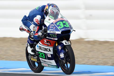 Moto3 front-runner Bastianini breaks wrist