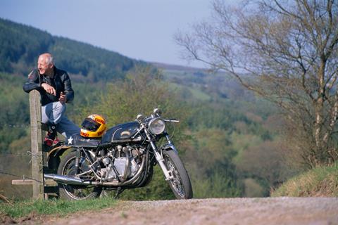 Riding Ogri's bike