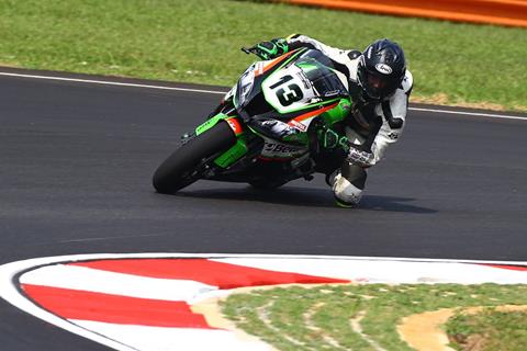 Ant West fastest Kawasaki on opening day in Sepang