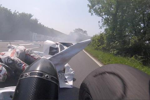 TT 2016: Dramatic pictures show Cowton near miss