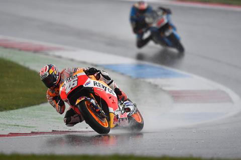 MotoGP: Pedrosa charge halted by two-part race