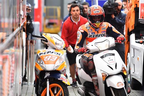 MotoGP: Marquez swaps RCV213 for Lead 125