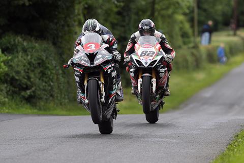 Roads: Dunlop and Shiels share the honours at Walderstown