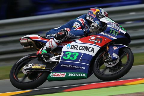 Moto3: Bastianini on pole as rivals fall