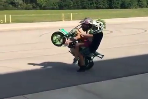 Starting wheelie young