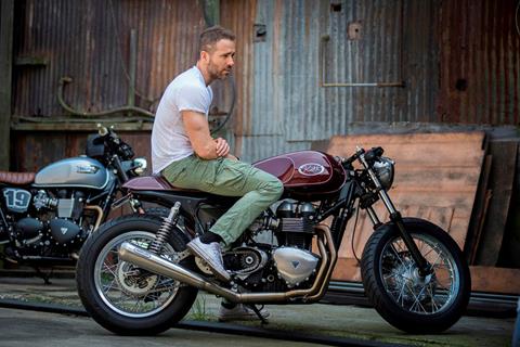 Celebrity juice: Ryan Reynolds' retro Triumph by Kott Motorcycles