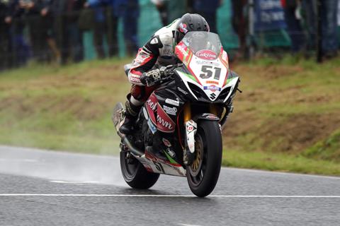 Ulster GP: Sheils fastest in red flagged Dundrod 150 Superbike session