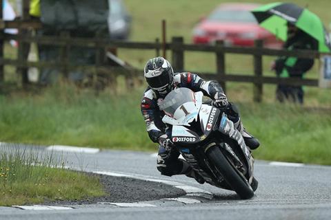 Ulster GP: Dunlop fastest in wet Superbike practice