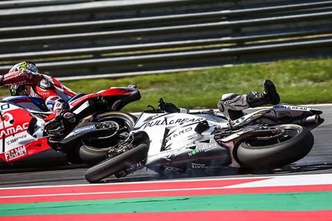 MotoGP: Laverty loses perfect record after Petrucci collision