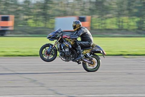 How the hell do you... Pull a 209mph wheelie?