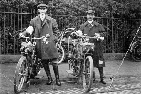 19th century motorcycle set to ride across Tyne Bridge