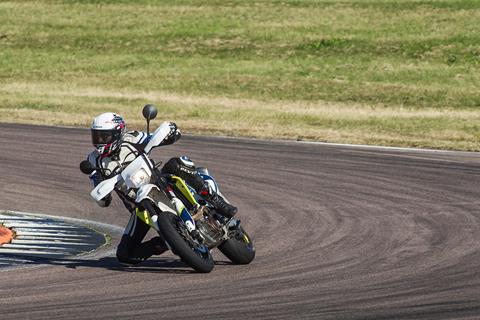 MCN Fleet: Bouncing around Rockingham on the Husqvarna 701