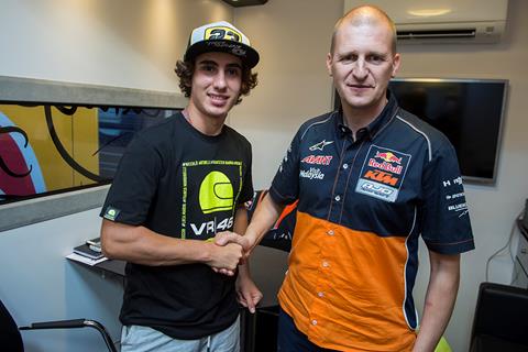 Moto3: Binder replaced by Antonelli at Red Bull KTM